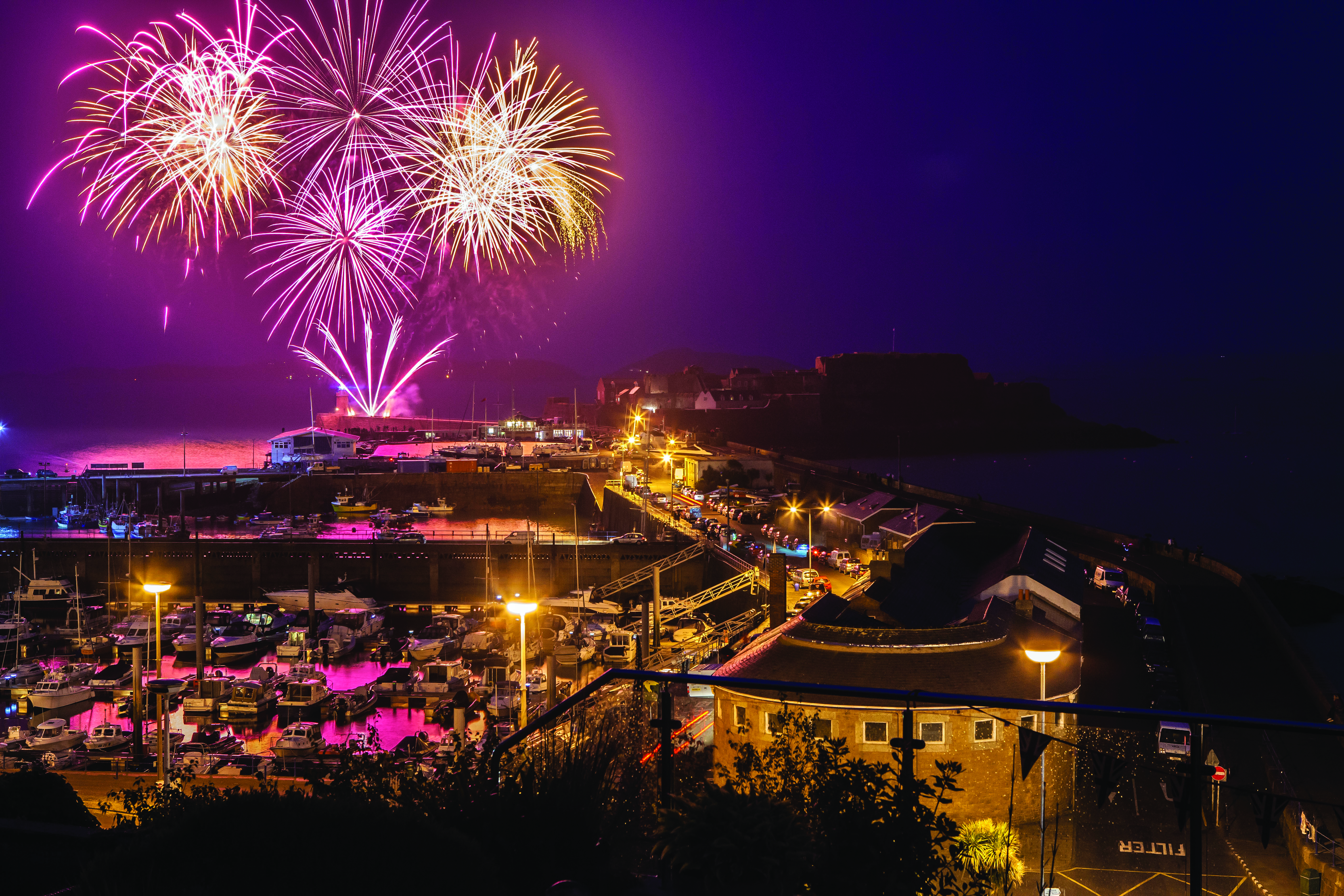 Liberation Day Fireworks over Castle Cornet